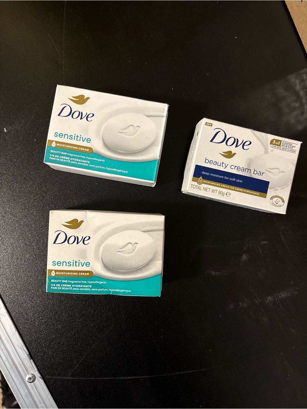 Dove Sensitive & Beauty Cream Bar Soap - White